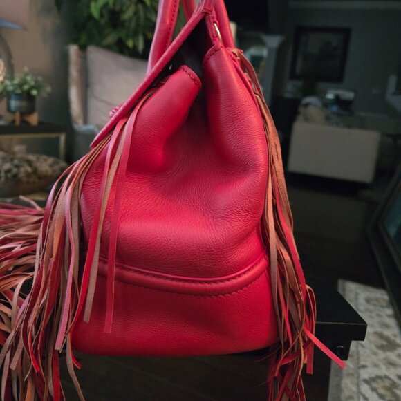 Pristine Authentic Limited Edition Versace Medussa Head Fringe Satchel Bag - Picture 4 of 16